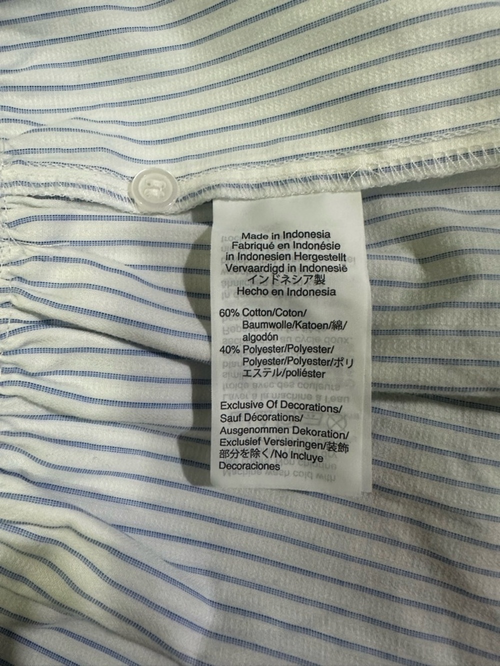 Madewell X Karen Walker Striped Ruffle Annie Shirt Sz M - Picture 9 of 9